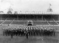 Photograph of the Royal Naval School of Music Band at the 1924 Wembley Exhibition.