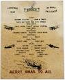 Xmas menu HMS Fencer 1943