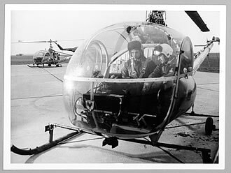Helicopter training at Royal Naval Air Station Culdrose, Cornwall, March 1965. (RMM)