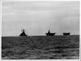 HMS Ark Royal, Malaya and Argus in company just before Ark Royal was torpedoed.