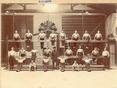 A Squad from the Royal Naval School of Music at Physical Training in the Gymnasium at Eastney Barracks, 1909.
