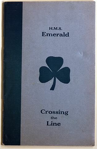Crossing the Line booklet HMS Emerald, 1933.